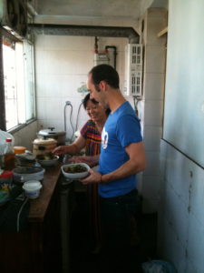 Rindy and Mom cooking in Chengdu Rindy and Mom cooking in Chengdu